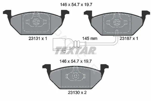 Тормозные колодки TEXTAR 2313101