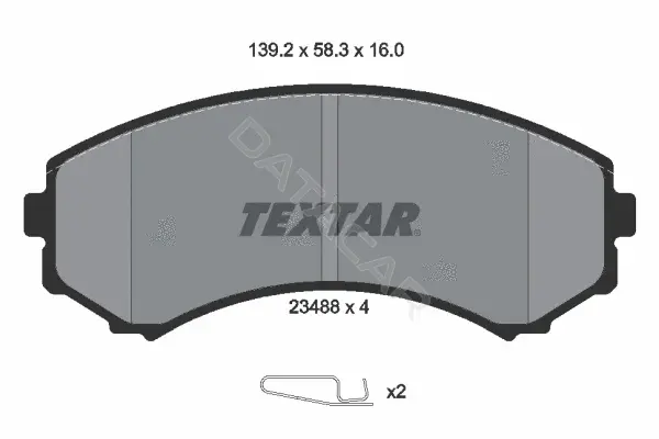 Тормозные колодки TEXTAR 2348801