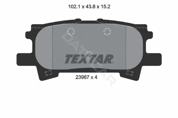 Тормозные колодки TEXTAR 2396701
