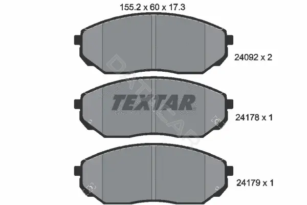 Тормозные колодки TEXTAR 2409201