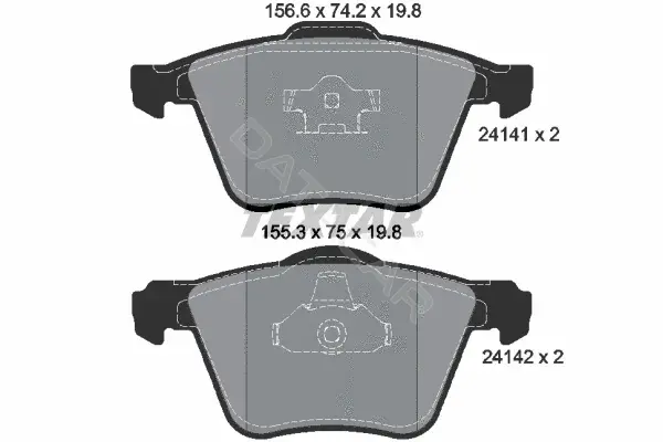 Тормозные колодки TEXTAR 2414101