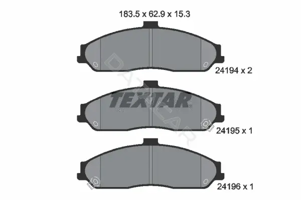 Тормозные колодки TEXTAR 2419401