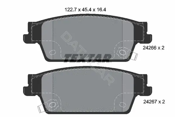 Тормозные колодки TEXTAR 2426601