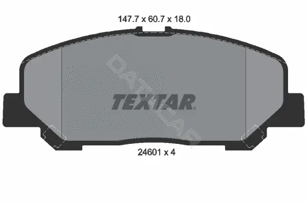 Тормозные колодки TEXTAR 2460101