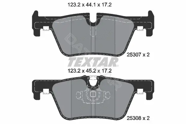 Тормозные колодки TEXTAR 2530701