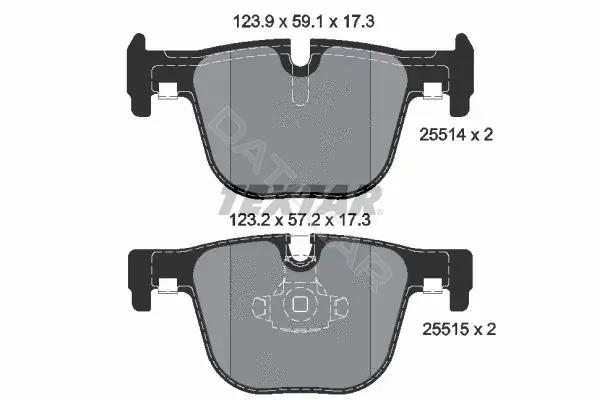 Тормозные колодки TEXTAR 2551401