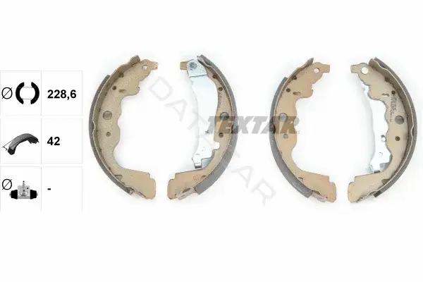 Барабанные колодки TEXTAR 91069300