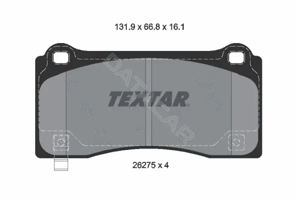 Тормозные колодки TEXTAR 2627501