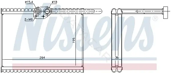 Испаритель кондиционера NISSENS 92324