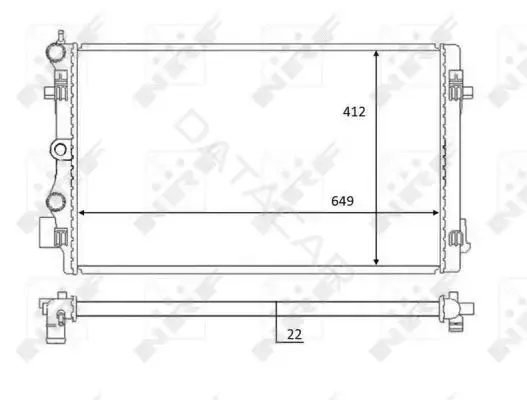 Радиатор охлаждения NRF 59056