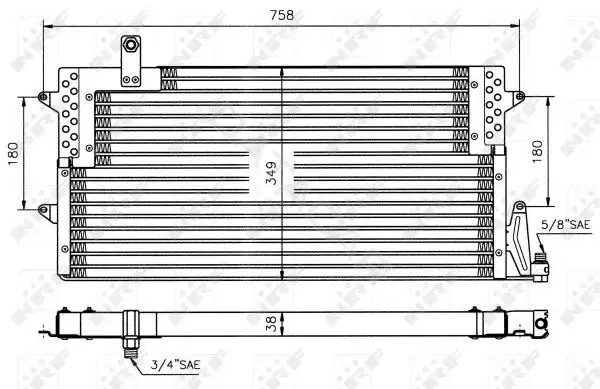 Радиатор кондиционера NRF 35534