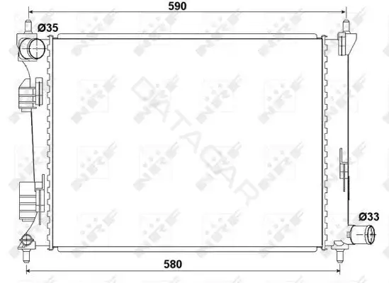 Радиатор охлаждения NRF 53166