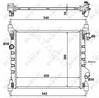 Радиатор охлаждения NRF 53195