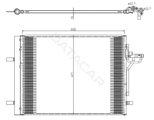 Радиатор кондиционера NRF 350375