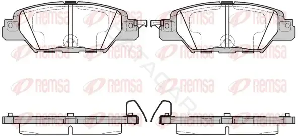 Тормозные колодки REMSA 1677.00