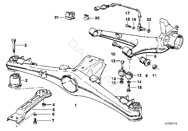 Болт подвески BMW 07119914816