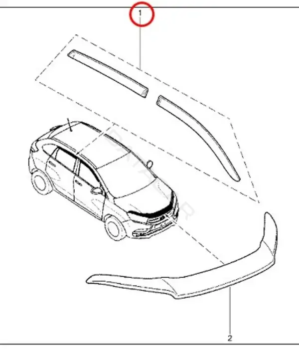 Ветровики LADA 99999215007600