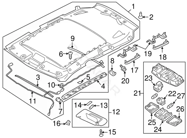 Болт подвески MITSUBISHI MR975728