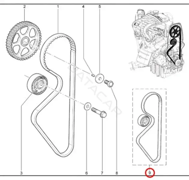 Натяжитель ремня генератора LADA 21116100604086
