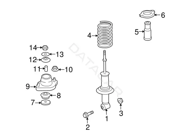 Пружины MITSUBISHI 4140A158