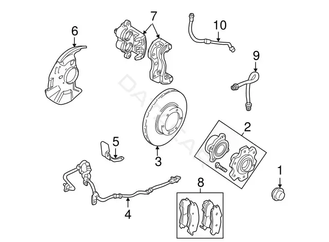 Подшипник ступицы MITSUBISHI 3880A024