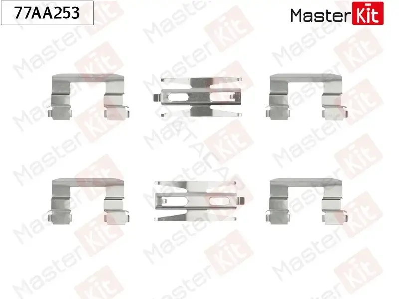 Ремкомплект тормозных колодок MASTERKIT 77AA253