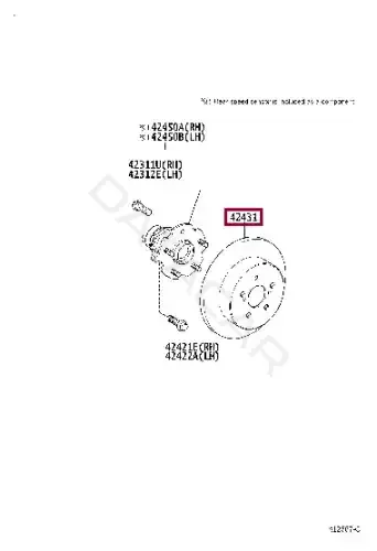 Тормозные диски TOYOTA 4243112260