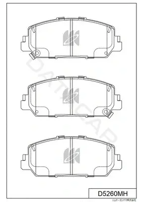 Тормозные колодки MK Kashiyama D5260MH