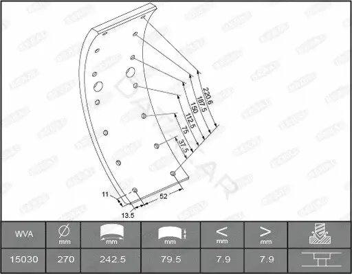 Тормозные накладки BERAL KBL15030.0-1561