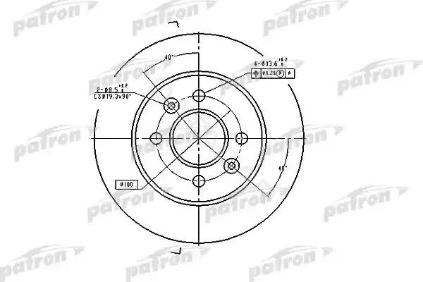 Тормозные диски PATRON PBD1030