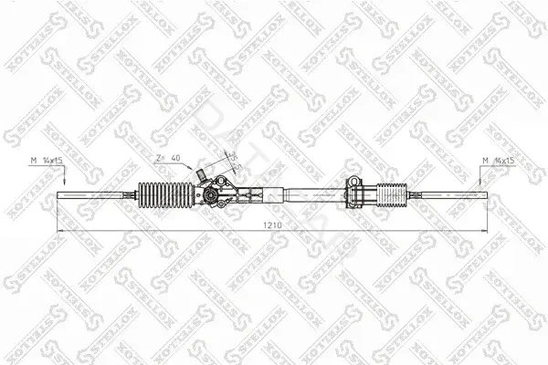 Рулевая рейка STELLOX 00-35006-SX