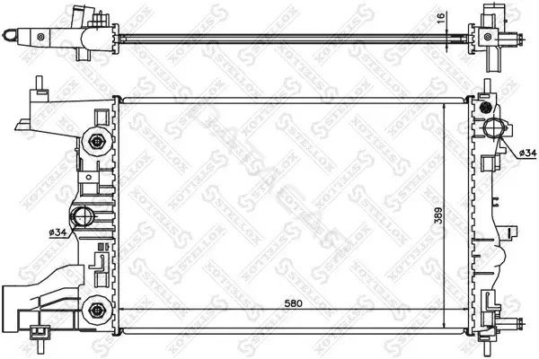 Радиатор охлаждения STELLOX 10-25696-SX