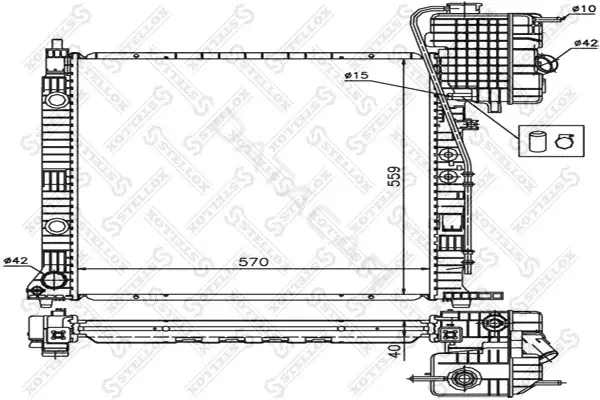 Радиатор охлаждения STELLOX 10-25872-SX