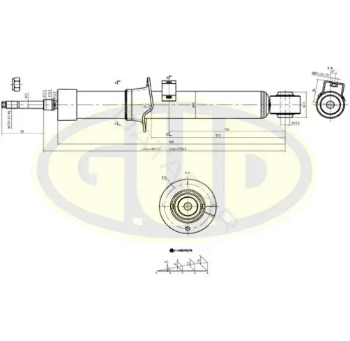 Амортизаторы GUD GSA341364
