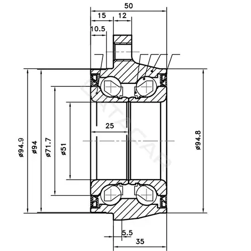 Ступица колеса ZIKMAR Z89699R