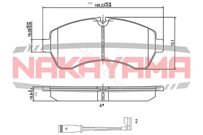 Тормозные колодки NAKAYAMA HP8473NY