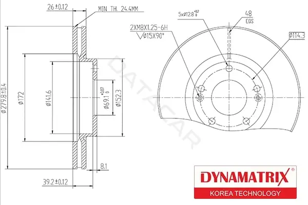 Тормозные диски DYNAMATRIX DBD1300