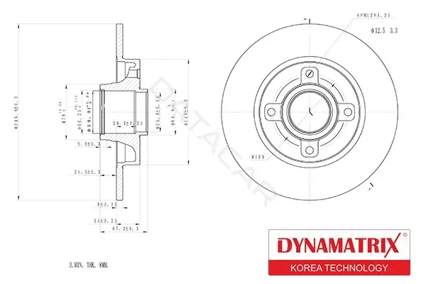 Тормозные диски DYNAMATRIX DBD1523