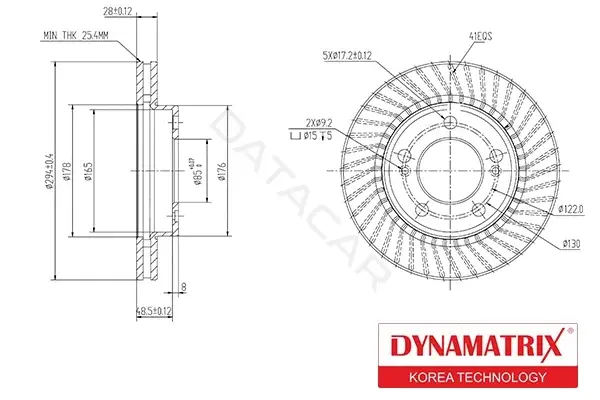 Тормозные диски DYNAMATRIX DBD1627