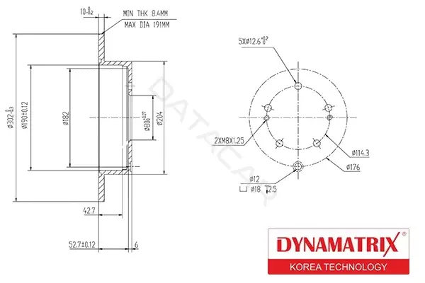 Тормозные диски DYNAMATRIX DBD1737