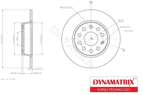 Тормозные диски DYNAMATRIX DBD1895