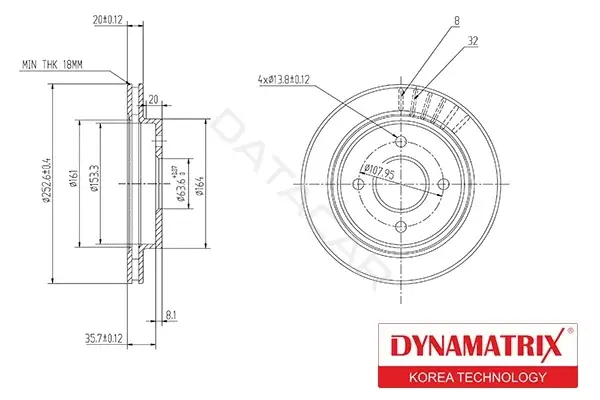 Тормозные диски DYNAMATRIX DBD479