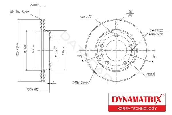 Тормозные диски DYNAMATRIX DBD993