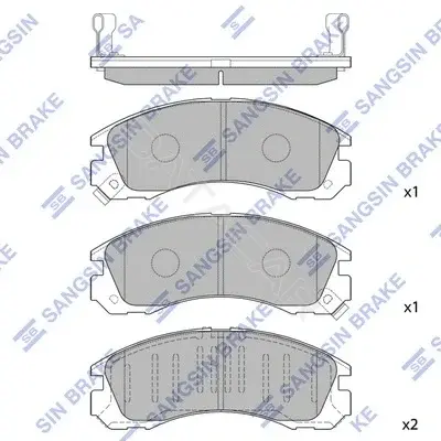 Тормозные колодки Hi-Q SP1068