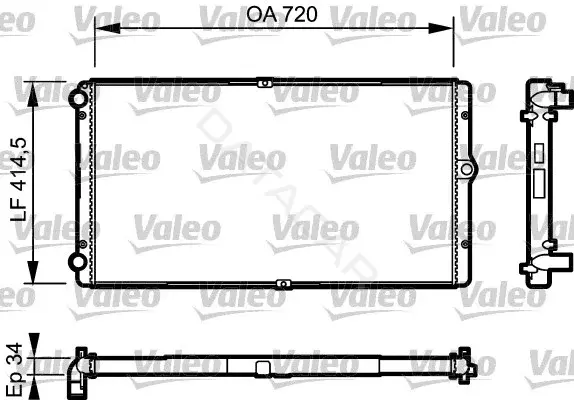 Радиатор охлаждения VALEO 732177