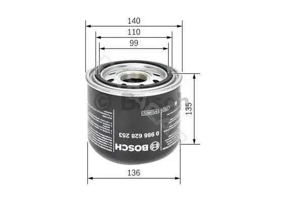 Фильтр влагоотделителя BOSCH 0986628253