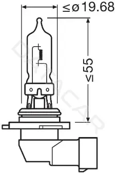 Лампочки OSRAM 9005-1BL