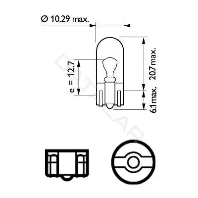 Лампочки PHILIPS 12961CP