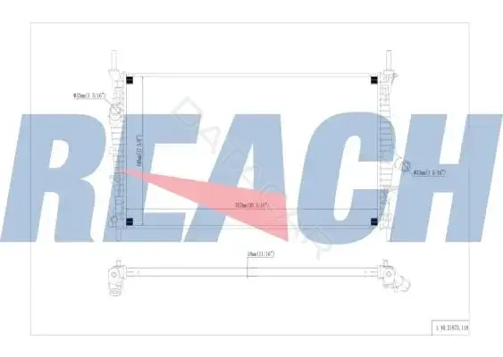 Радиатор охлаждения REACH 1.40.21875.118