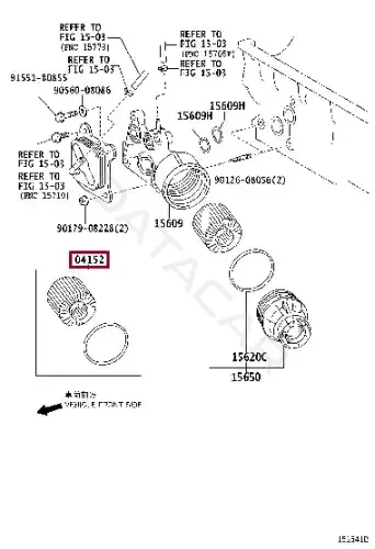 Масляный фильтр TOYOTA 04152YZZA8
